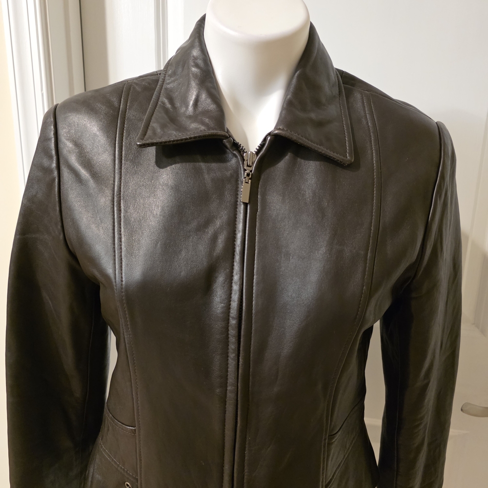 Adler Collection Medium Lamb Leather Jacket - Picture 3 of 9